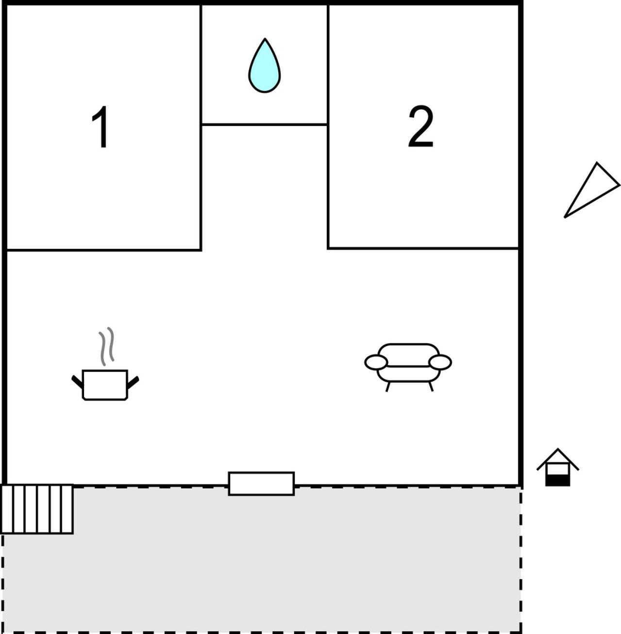 2 Bedroom Nice Apartment In ヴィル エクステリア 写真